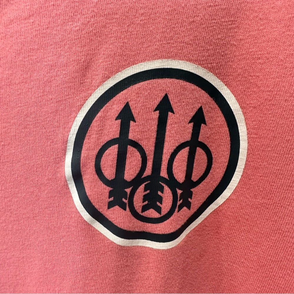 Beretta Pink Crewneck Long Sleeve Logo Shirt Women’s size XXL - Picture 3 of 6